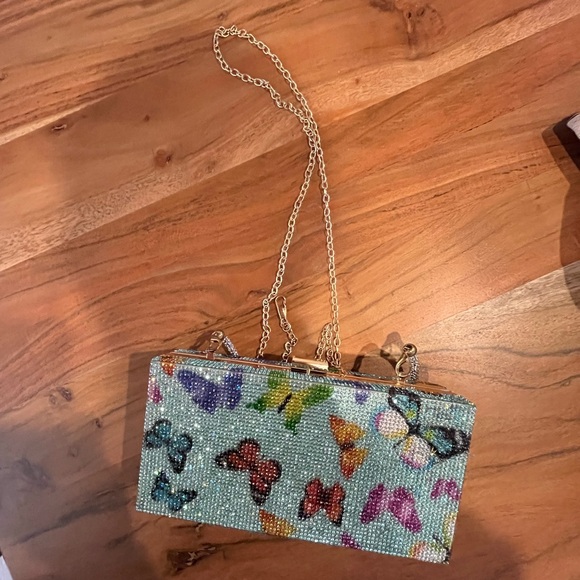 Colorful Butterfly Embellished Clutch - Picture 2 of 3